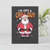 Ik ben gewoon een relaxte vent Meme Kerst Grappig  Kaart (Staand voorkant)