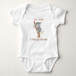 Ik ben gewoon een Slapy Koala Cute Baby Design Romper