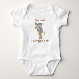 Ik ben gewoon een Slapy Koala Cute Baby Design Romper