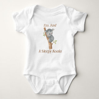 Ik ben gewoon een Slapy Koala Cute Baby Design Romper