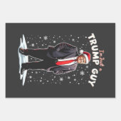 Ik ben gewoon een Trump Guy Chill Guy Kerstman Inpakpapier Vel (Voorkant)