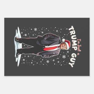 Ik ben gewoon een Trump Guy Chill Guy Kerstman Inpakpapier Vel