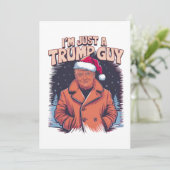 Ik ben gewoon een Trump Guy Chill Guy Meme Trump T Bedankkaart (Staand voorkant)