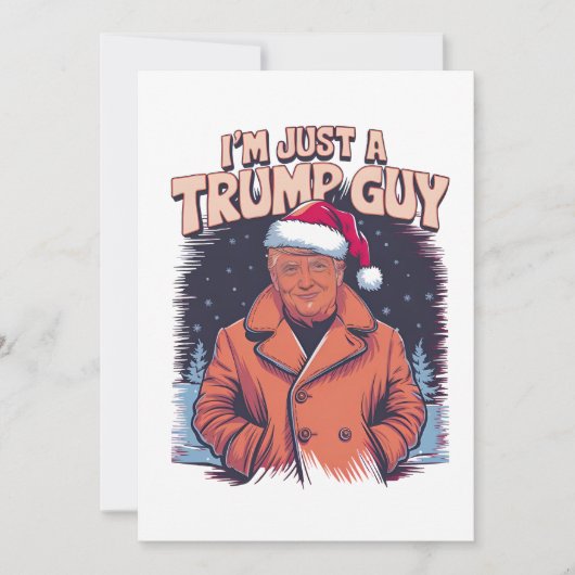 ik ben gewoon een Trump-man Chill Guy Meme Trump T Save The Date (Voorkant)