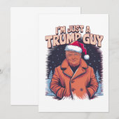 ik ben gewoon een Trump-man Chill Guy Meme Trump T Save The Date (Voorkant / Achterkant)