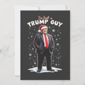 Ik ben gewoon een Trump-man, chill vent, kerstman  Feestdagenkaart (Voorkant)