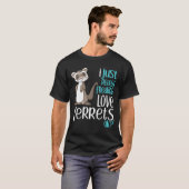 Ik ben gewoon freaking Love Ferretten Gif voor kin T-shirt (Voorkant volledig)