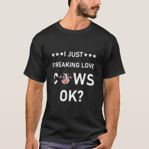 Ik ben gewoon Freaking Love Koeien - Love koe Farm T-shirt