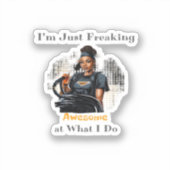 Ik ben gewoon gek... Classic Sticker (Voorkant)