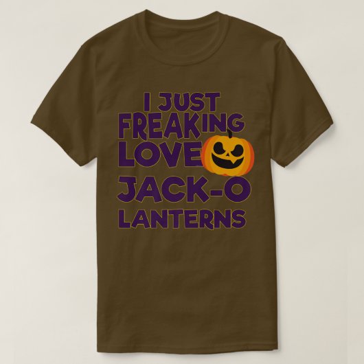 Ik ben gewoon gek op Jack O Lantern Halloween T-shirt (Design voorkant)