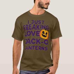 Ik ben gewoon gek op Jack O Lantern Halloween T-shirt
