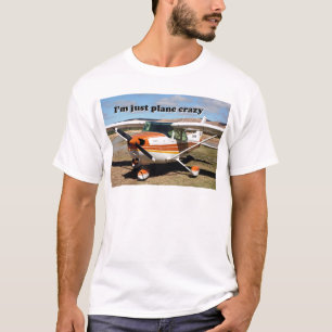 Ik ben gewoon gek op vliegtuig: Cessna vliegtuig T-shirt