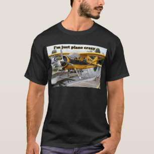 Ik ben gewoon gek op vliegtuig: drijfvlak t-shirt