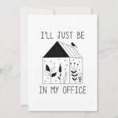Ik ben gewoon in mijn Kantoor Bedankkaart (Voorkant)