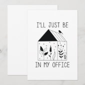 Ik ben gewoon in mijn Kantoor Bedankkaart (Voorkant / Achterkant)