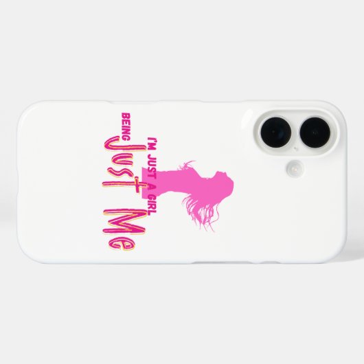 ik ben gewoon meisje Case-Mate iPhone case (Achterkant (horizontaal))