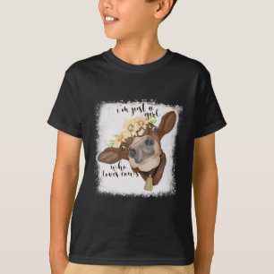 Ik ben gewoon meisje dat van Koeien houdt die Shir T-shirt