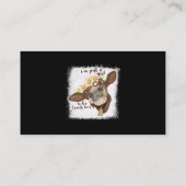 Ik ben gewoon meisje dat van Koeien houdt die Shir Visitekaartje (Achterkant)