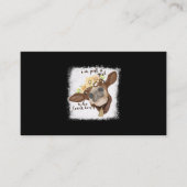 Ik ben gewoon meisje dat van Koeien houdt die Shir Visitekaartje (Voorkant)