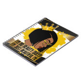 Ik ben gewoon mooi me melanine poppin zwarte vrouw notitieboek (Linkerzijde)