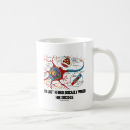Ik ben gewoon neurologisch bekabeld voor succes koffiemok