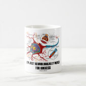Ik ben gewoon neurologisch bekabeld voor succes koffiemok (Center)