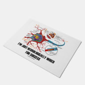 Ik ben gewoon neurologisch verbonden voor succes N Deurmat (Schuin)