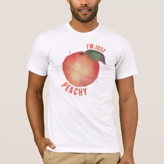 IK BEN GEWOON PEACHY, PEACH GRAPHIC MANNEN T-SHIRT