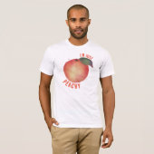 IK BEN GEWOON PEACHY, PEACH GRAPHIC MANNEN T-SHIRT (Voorkant volledig)