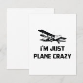 Ik ben gewoon Plane Crazy (Voorkant / Achterkant)
