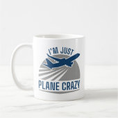 Ik ben gewoon Plane Crazy Koffiemok (Links)