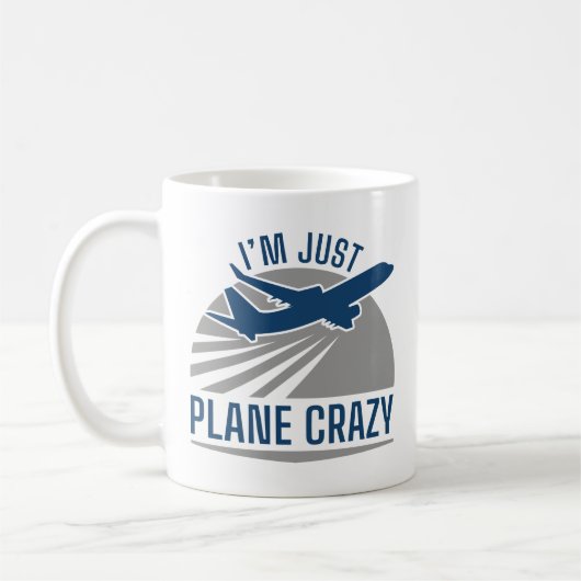 Ik ben gewoon Plane Crazy Koffiemok (Links)