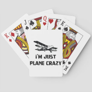 Ik ben gewoon Plane Crazy Pokerkaarten