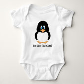 Ik ben gewoon te Cute Penguin Romper (Voorkant)