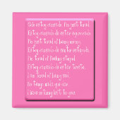 IK BEN GEWOON VERBROKEN EMO-QUOTES SPAANS ENGELSE  MAGNEET (Voorkant)