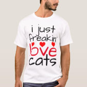 ik ben gewoon verliefd op katten t-shirts (Voorkant)