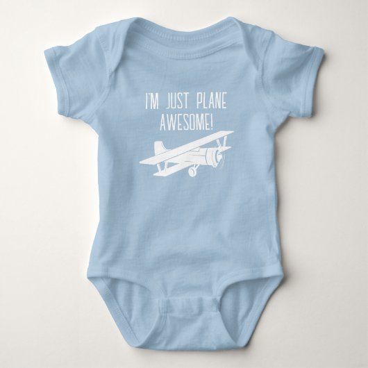 Ik ben gewoon Vliegtuig Geweldig, Grappige Vliegtu Romper (Voorkant)