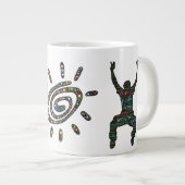 Ik ben gewoon volledig menselijk en vol leven grote koffiekop (Voorkant rechts)