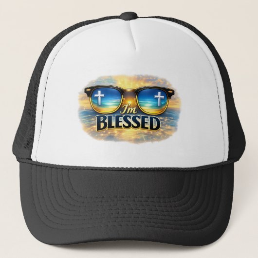 Ik ben Gezegend - Christelijk Trucker Pet (Voorkant)