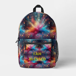 Ik ben gezegend Rugzak Reizen Print Cut Sew Bag