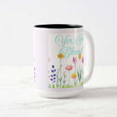 Ik ben gezegend tweekleurige koffiemok (Voorkant rechts)