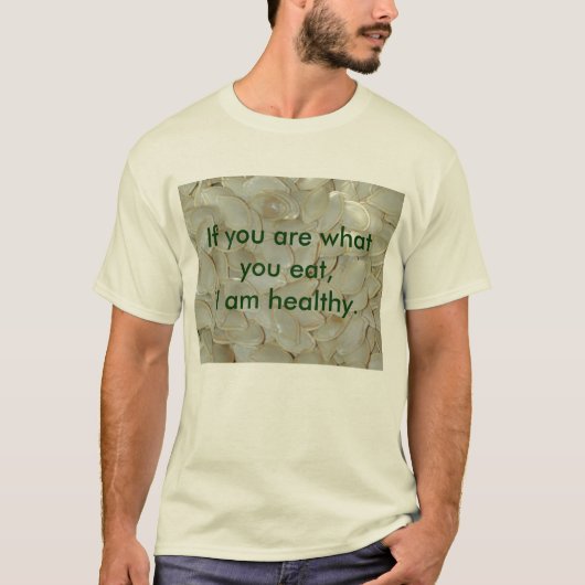 "Ik ben gezond" kleding T-shirt (Voorkant)