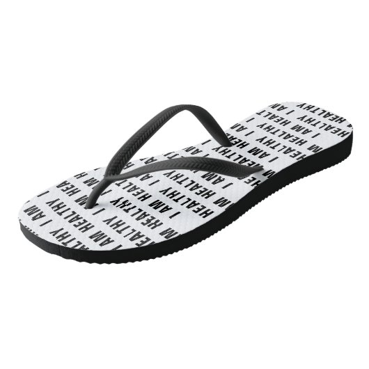 Ik ben gezond teenslippers (Schuin)