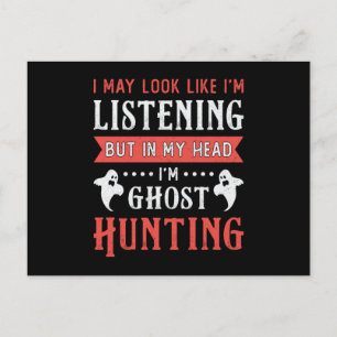 Ik ben Ghost Hunting Paranormal Hunt Ghost Hunter Briefkaart