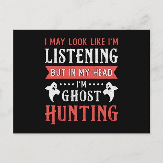 Ik ben Ghost Hunting Paranormal Hunt Ghost Hunter Briefkaart (Voorkant)