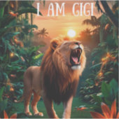 Ik ben gigi geweldige overgrootmoeder sterke vrouw sticker (Voorkant)