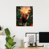 Ik ben gigi overgrootmoeder sterke vrouw volwassen poster (Thuiskantoor)