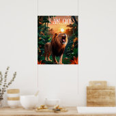 Ik ben gigi overgrootmoeder sterke vrouw volwassen poster (Keuken)