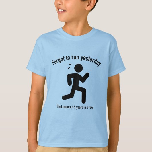 Ik ben gisteren vergeten. t-shirt (Voorkant)