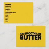 Ik ben glad als boter visitekaartje (Voorkant / Achterkant)